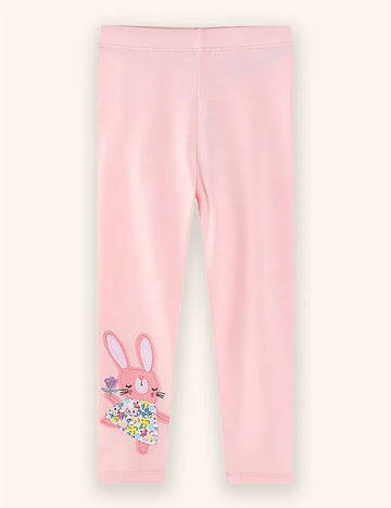 Cute Bunny Applique Leggings